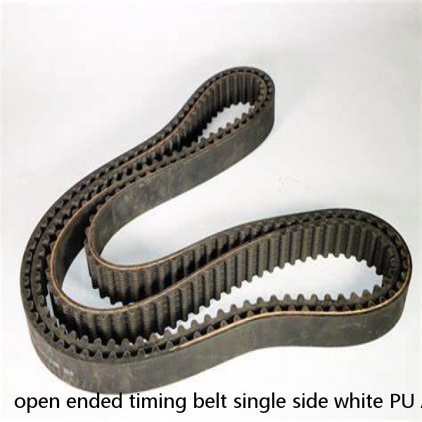 open ended timing belt single side white PU AT5 timing belt