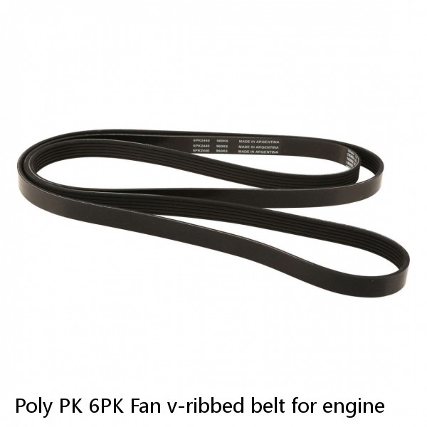 Poly PK 6PK Fan v-ribbed belt for engine