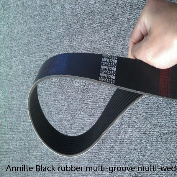Annilte Black rubber multi-groove multi-wedge belt PH PJ PK PL PM industrial belt flat transmission belt